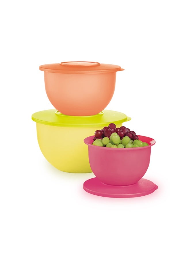 توبروير طقم سلطانيات محكمة الغلق 1.3 + 2.5 + 4.3 لتر - Image 1